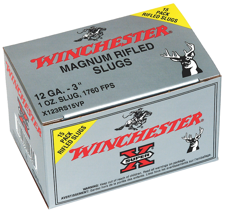 Winchester Ammo Super X, Win X123rs15vp Supx          Slug    15/10