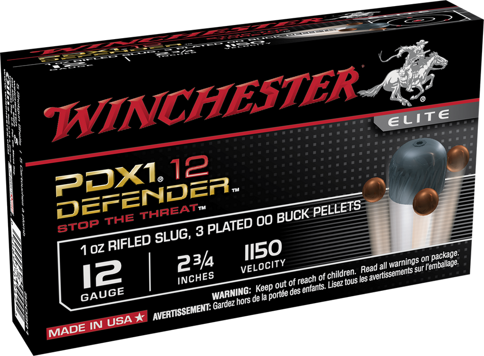 Winchester Ammo Pdx1 Defender, Win S12pdx1    Per Def  12  Combo    10/10