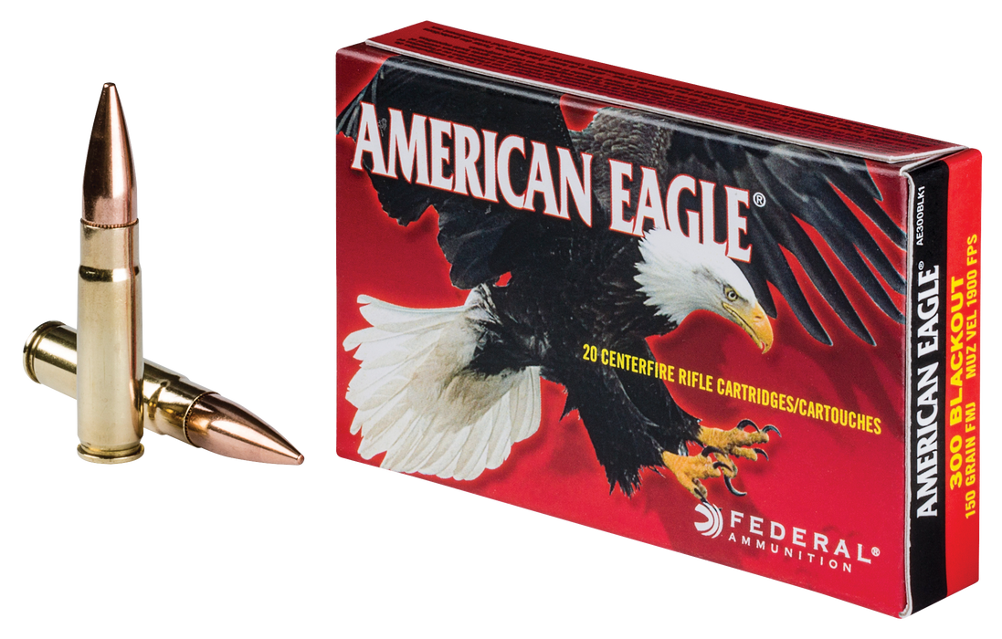 Federal American Eagle, Fed Ae300blk1      300bo    150 Fmjbt      20/25