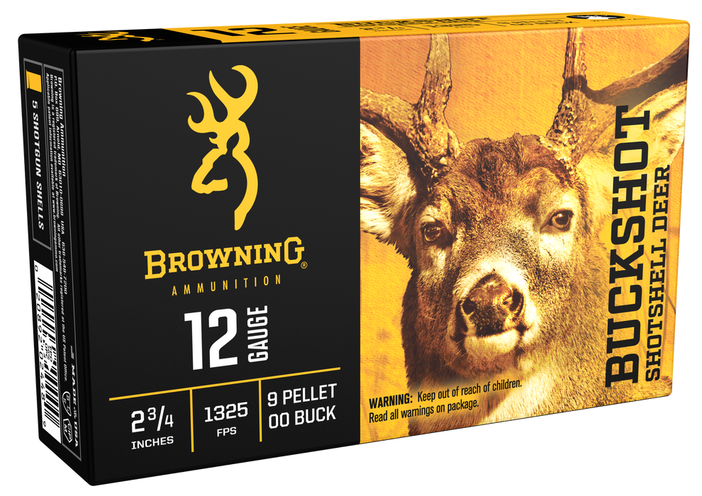 Browning Ammo Buckshot, Brna B193111220 12     9 Pel  00   Buck       5/50