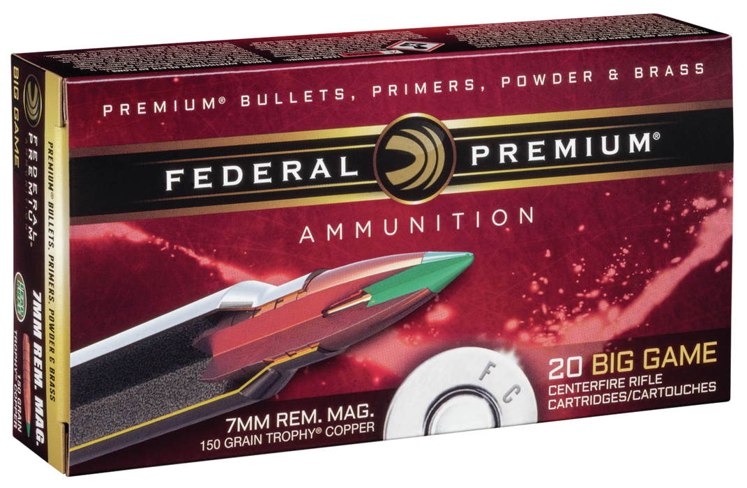 Federal Premium, Fed P7rtc3         7mm Mg  150 Tc           20/10