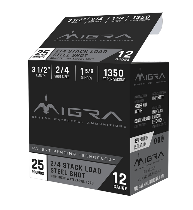 Migra Ammunition Combinational, Migra M12ls24   Staxd          12 3.5in 2-4  25/10