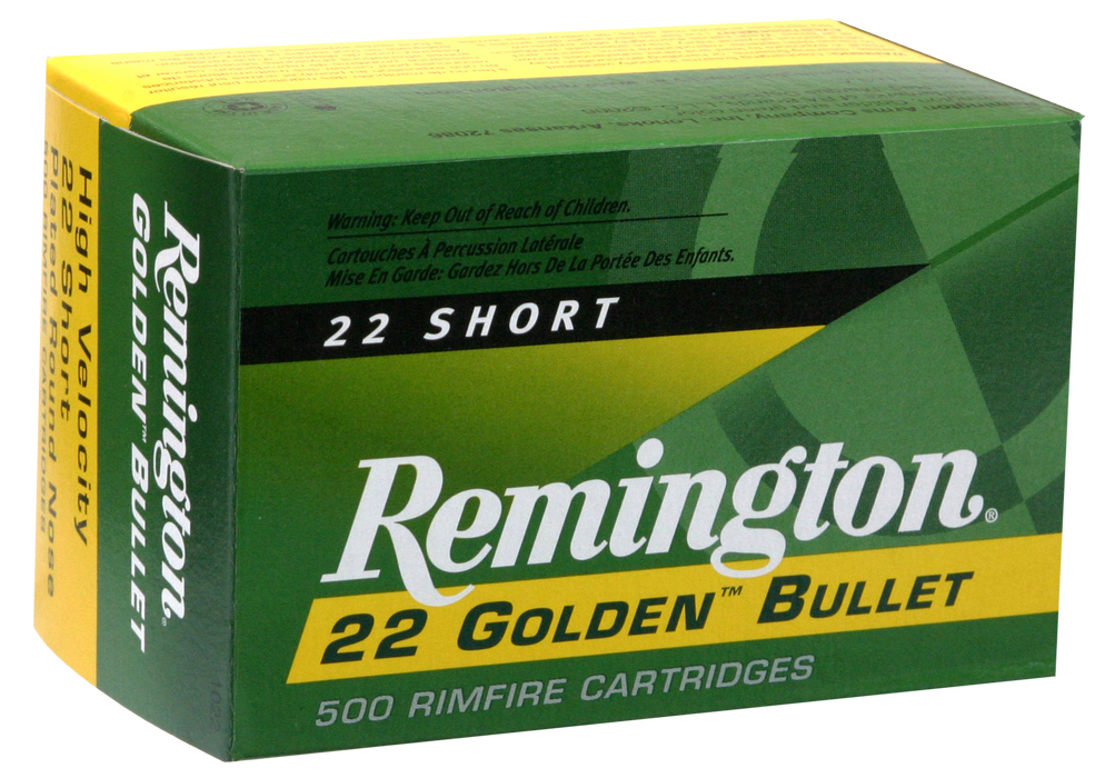 Remington Ammunition Golden Bullet, Rem 21000 1022     22sh 29 Hv               50/100