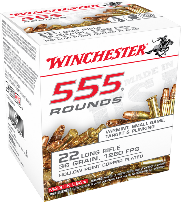 Winchester Ammo Usa, Win 22lr555hp 22lr 36 Cphp  Can     555/10