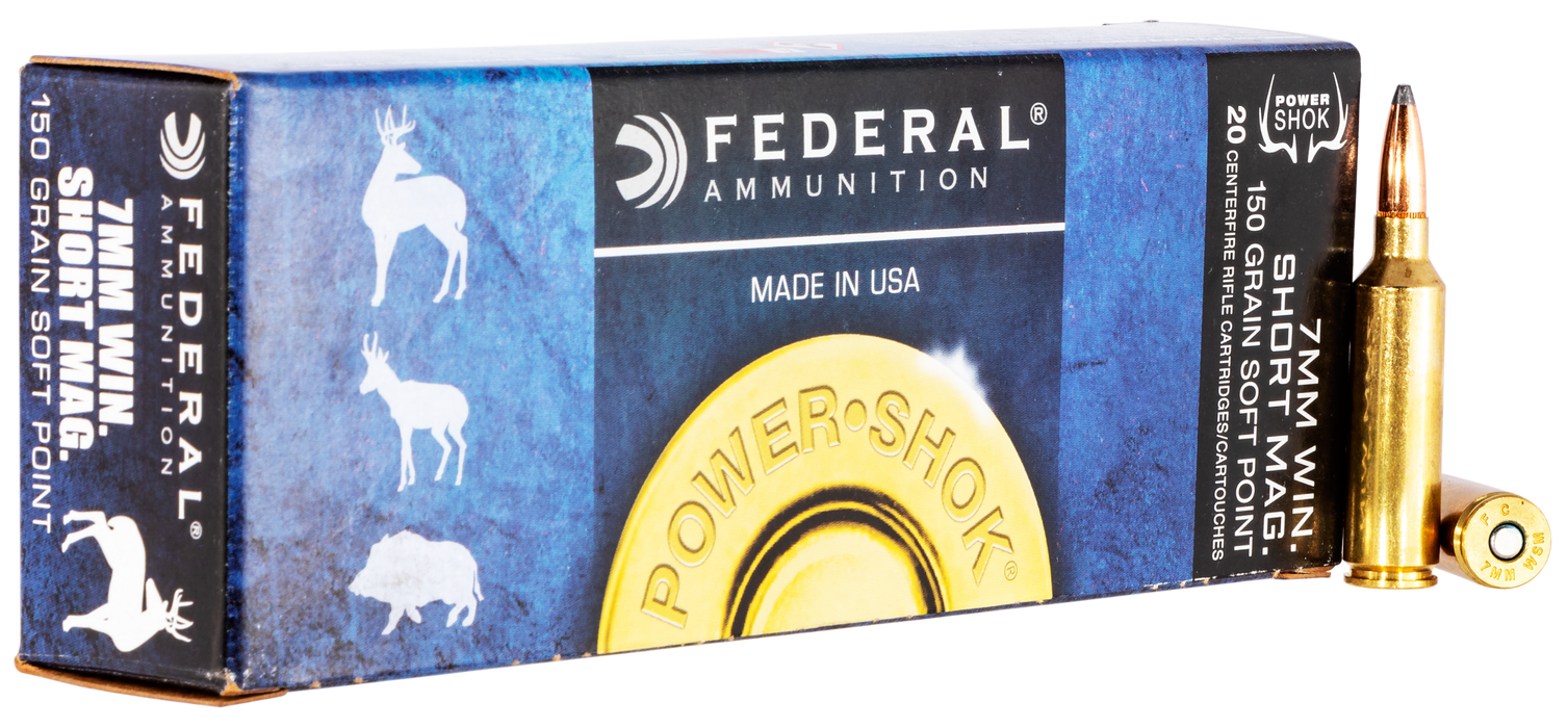 Federal Power-shok, Fed 7wsme          7mmwsm  150 Sp           20/10