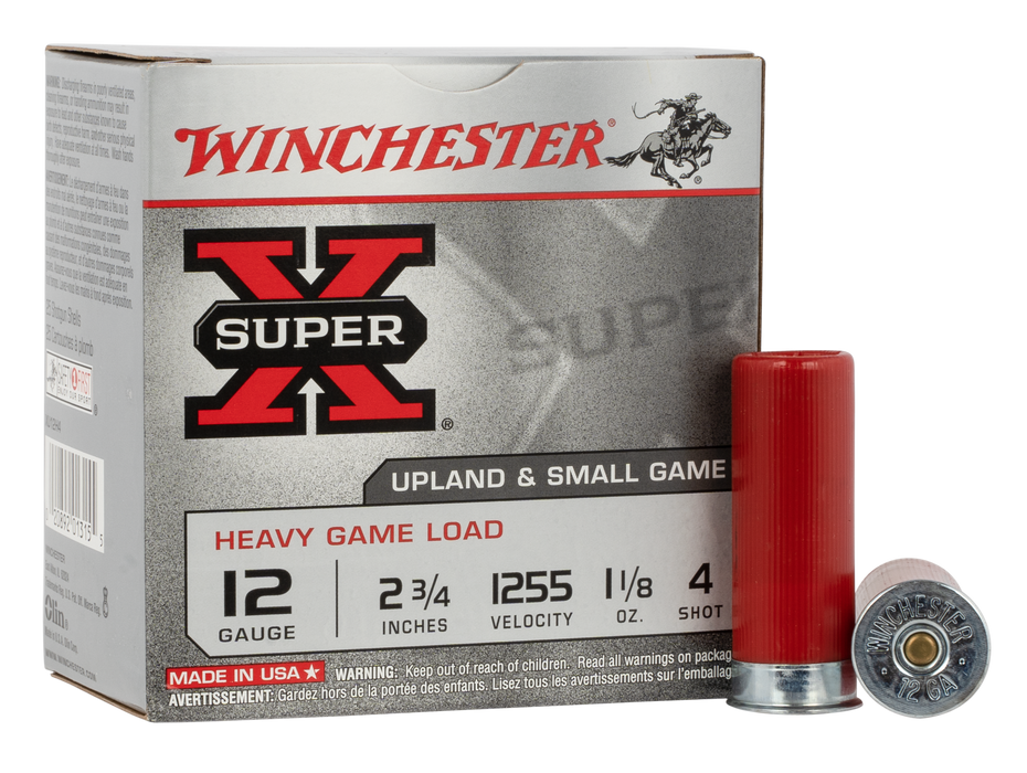 Winchester Ammo Super X, Win Xu12h4    Supx Hvygame          25/10