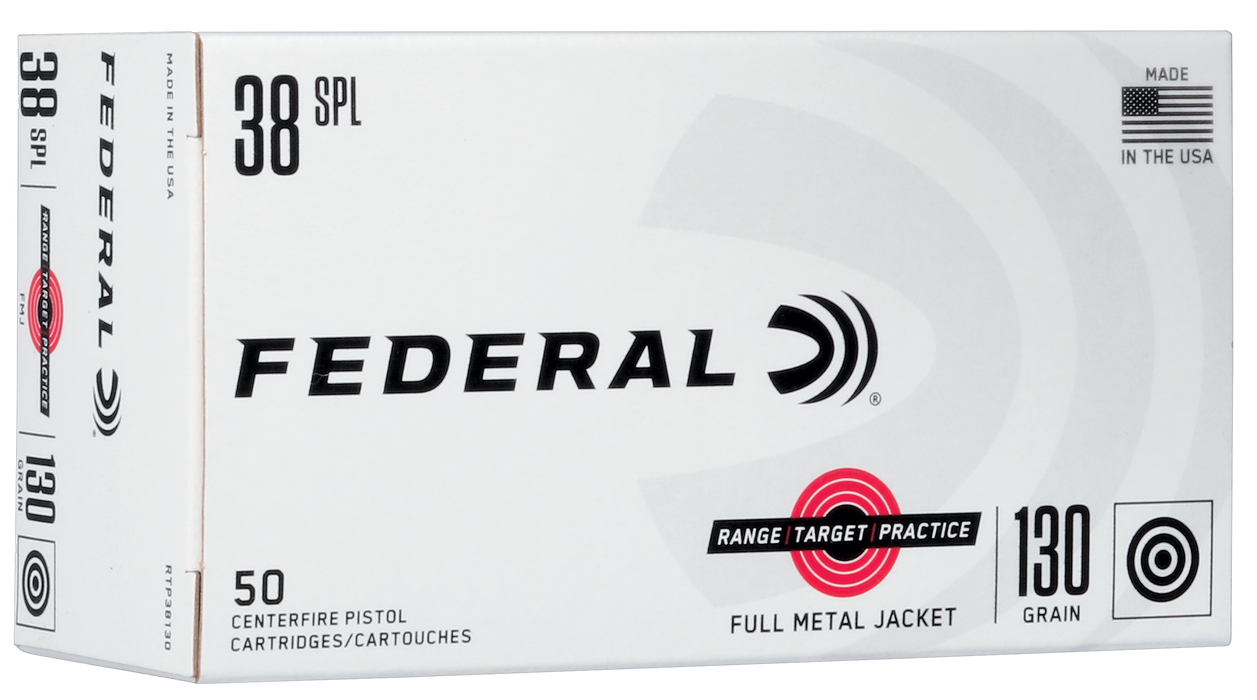 Federal Range And Target, Fed Rtp38130    38sp       130 Fmj  Rngtrt 50/20