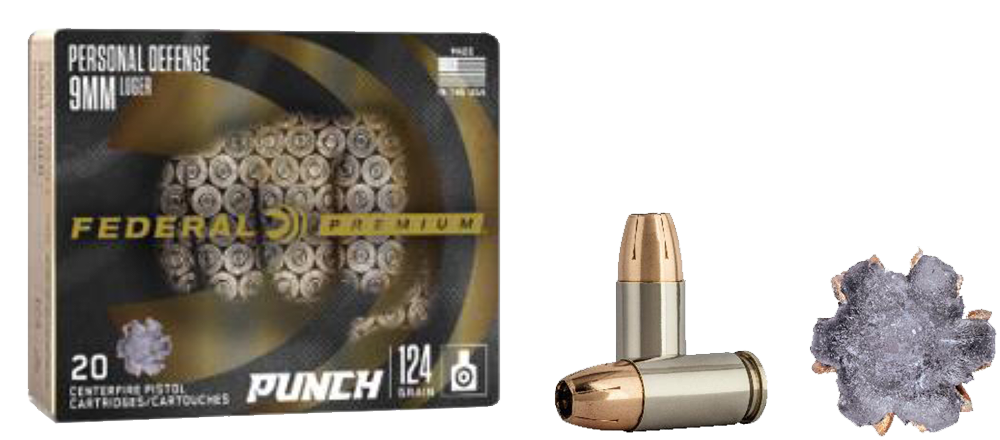 Federal Premium Punch, Fed Pd9p1        9mm       124 Punch Jhp    20/10