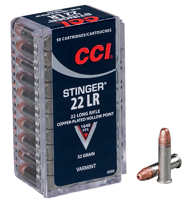 Cci Varmint, Cci 0050  22 Lr Stinger Hp                 50/100