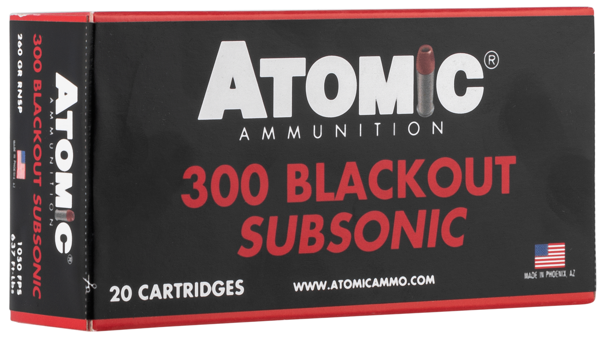 Atomic Rifle, Atomic 00478 300 Bo      260 Rnsp Subsonic   20/10