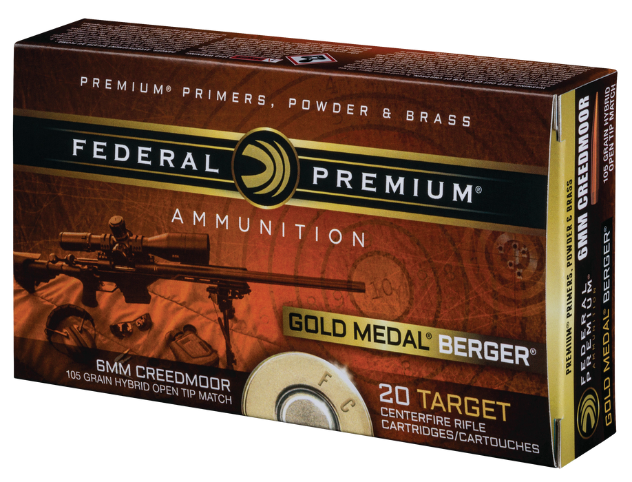 Federal Gold Medal, Fed Gm6crdbh1      6mmcrd  105 Berger       20/10