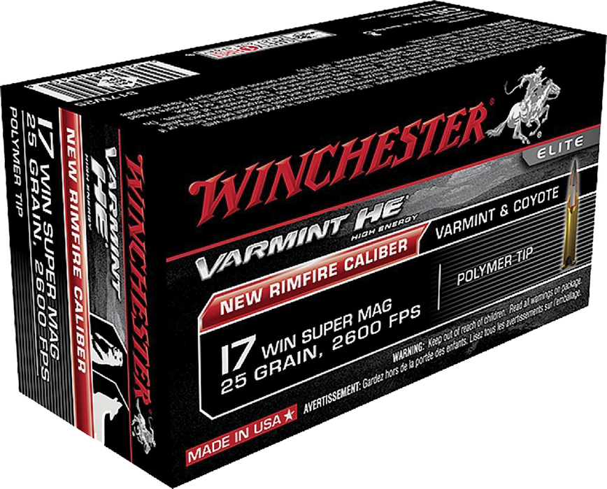 Winchester Ammo Varmint Hv, Win S17w20     17win Supmag 20       50/10