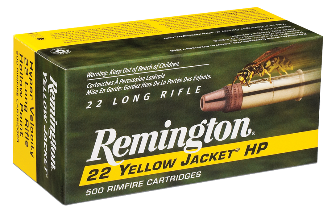 Remington Ammunition Yellow Jacket, Rem 21074 1722     22lr 33 Hv Hp Yjac       50/100