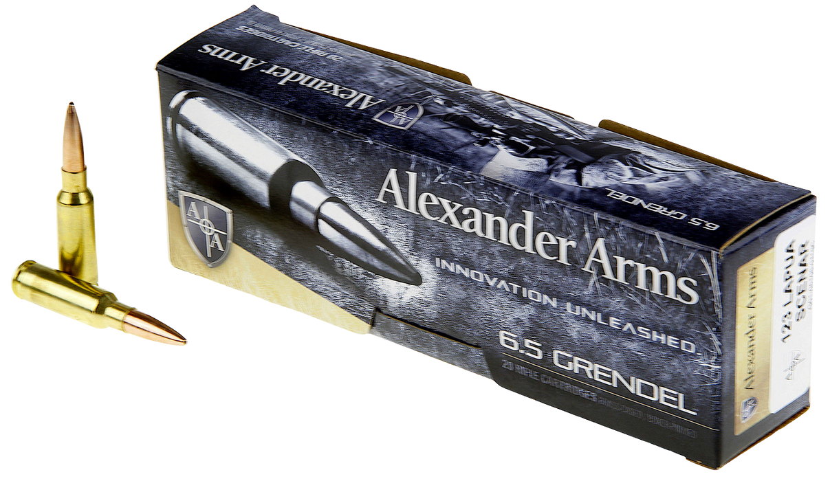 Alexander Arms Rifle Ammo, Alex Ag123lsbox  6.5 Gren 123 Lapua Sc       20/10