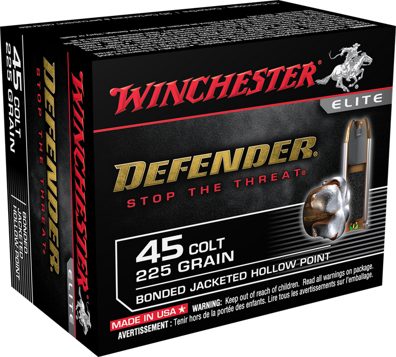 Winchester Ammo Pdx1 Defender, Win S45cpdb   45 Clt   225 Pdx       20/10