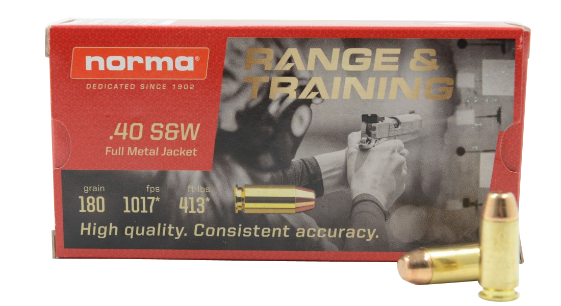 Norma Ammunition (ruag) Range And Training, Norma 620740050 40s&w          180 Fmj       50/20