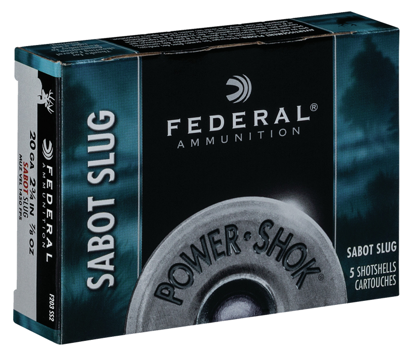Federal Power-shok, Fed F203ss2           20 7/8 Sab Slug      5/50