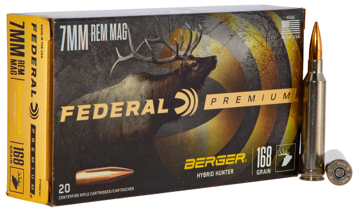 Federal Premium, Fed P7rbch1        7mm Mg  168 Berg Hyhnt   20/10