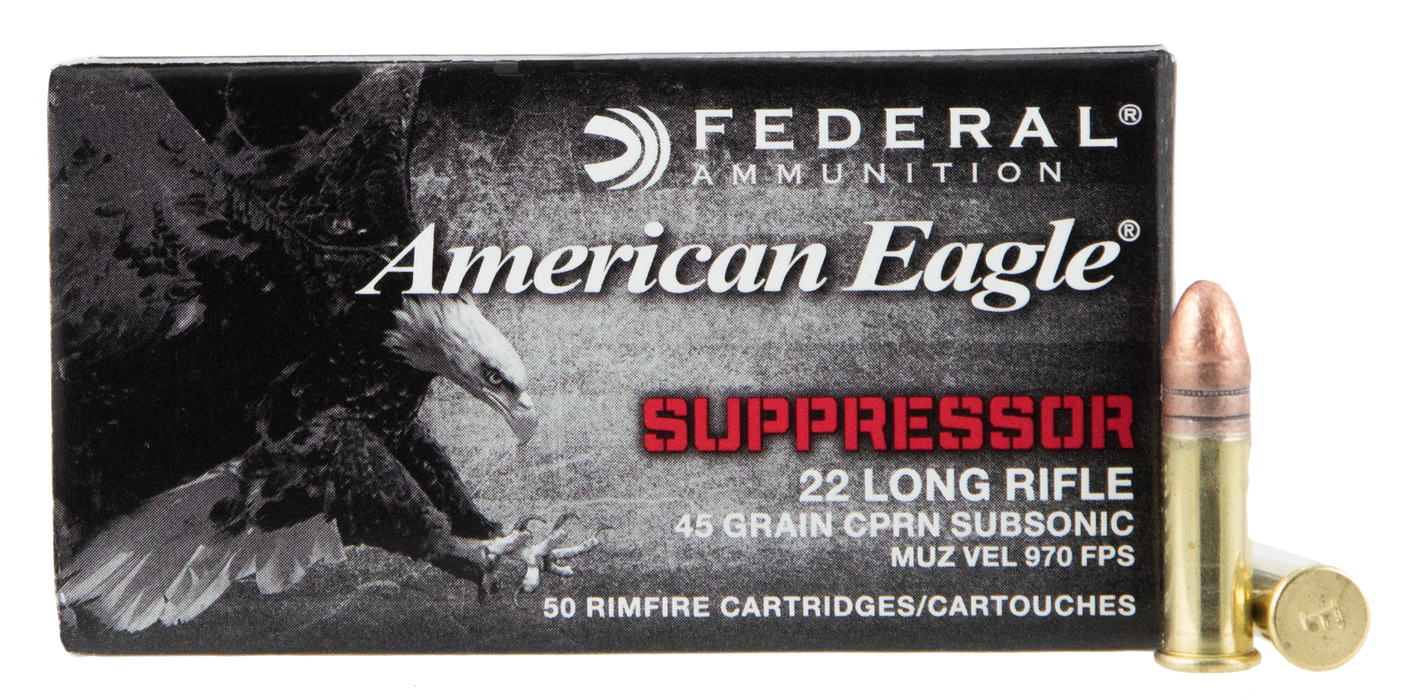 Federal American Eagle, Fed Ae22sup1   22lr 45 Sup Cop            50/100