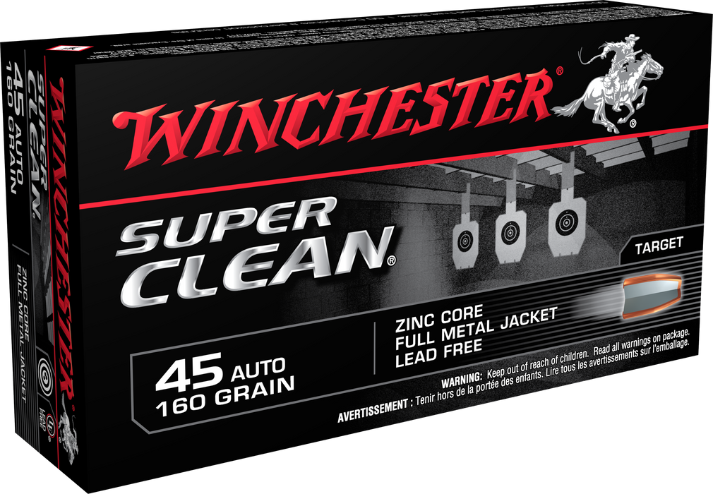 Winchester Ammo Super Clean, Win W45lf     45       165 Fmjscnt   50/10