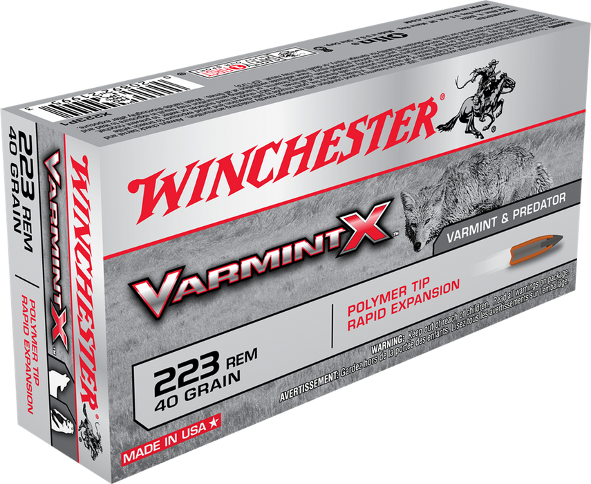 Winchester Ammo Varmint X, Win X223p1        223     40 Vrmt    20/10