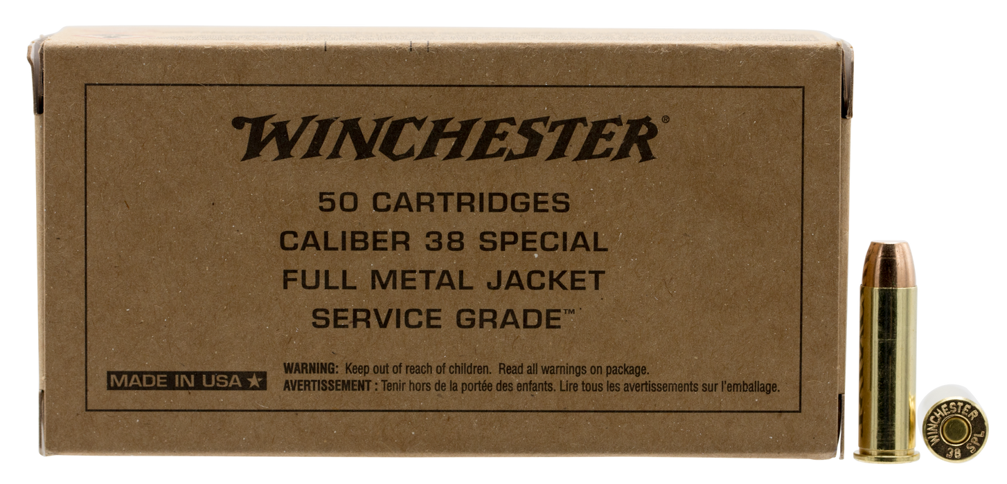 Winchester Ammo Service Grade, Win Sg38w     38sp       130 Fmj     50/10  Srvgrd