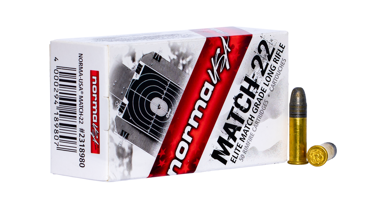 Norma Ammunition (ruag) Match, Norma 2318980   22lr Match     40  Lrn      50/100