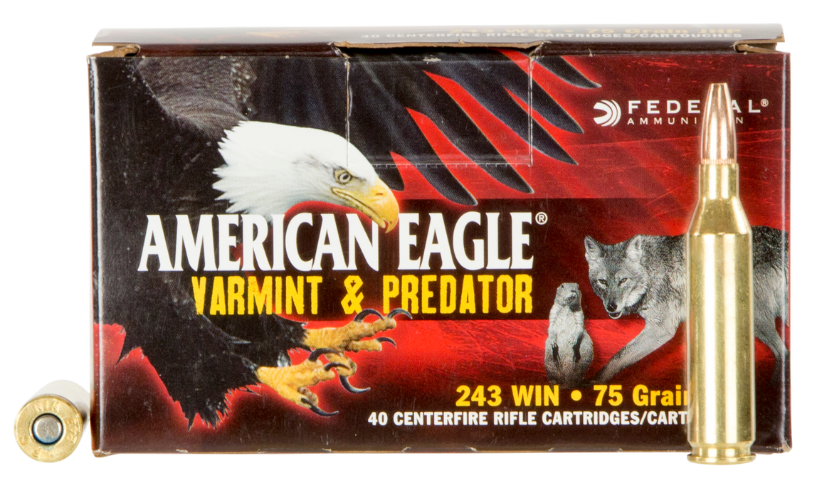 Federal American Eagle, Fed Ae24375vp      243      75 Jhpvar      40/5