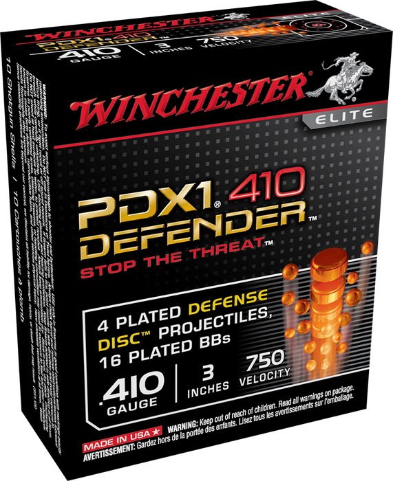 Winchester Ammo Pdx1 Defender, Win S413pdx1   Per Def 410  Combo    10/10