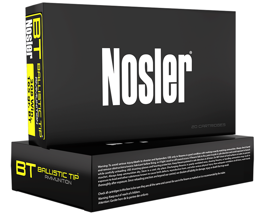 Nosler Ballistic Tip, Nos 40050        243       90 Bt             20/10