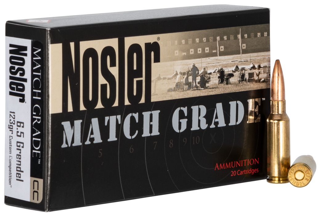 Nosler Match Grade, Nos 44501 Match       6.5 Grn  123 Cc        20/10