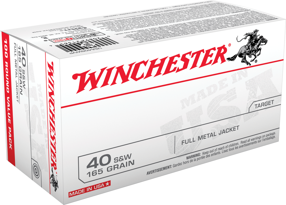 Winchester Ammo Usa, Win Usa40swvp 40s        165 Fmj    100/05