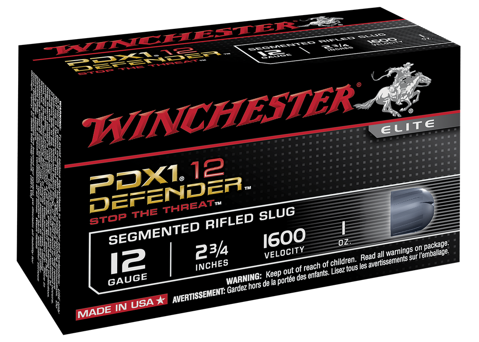 Winchester Ammo Pdx1 Defender, Win S12pdx1s   Per Def  12  Slug     10/10