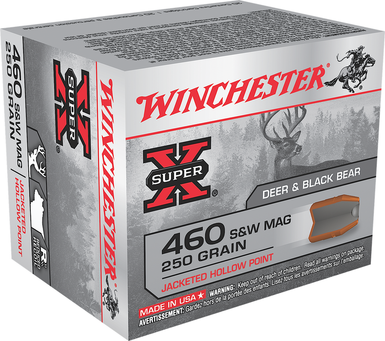 Winchester Ammo Super X, Win X460sw    460sw    250 Jhp       20/10