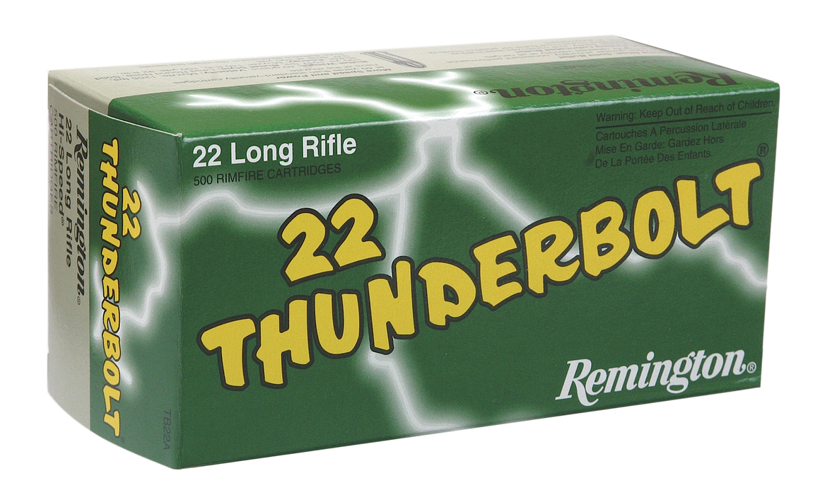 Remington Ammunition Thunderbolt, Rem.21241 Tb22b    22lr 40 Thndr Bulk      500/10