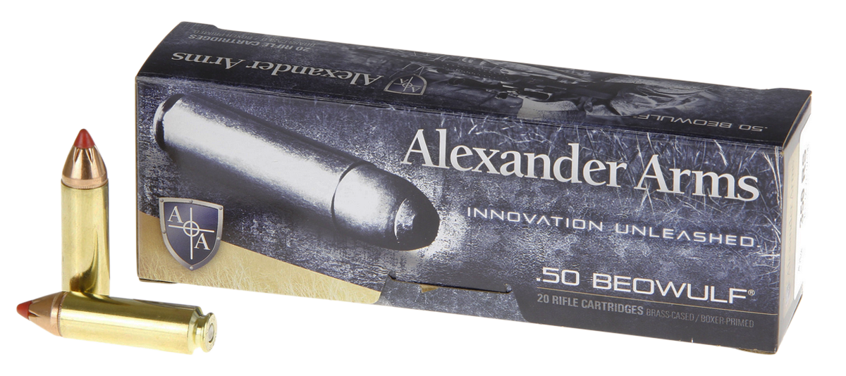 Alexander Arms Rifle Ammo, Alex Ab300ftxbx  50 Beowulf 300 Ftx          20/10