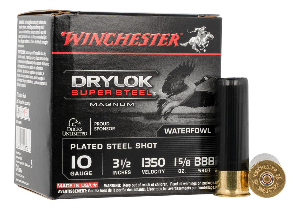 Winchester Ammo Drylock Super Steel, Win Xsc10bbb   Plated    3.5 Stl    25/10