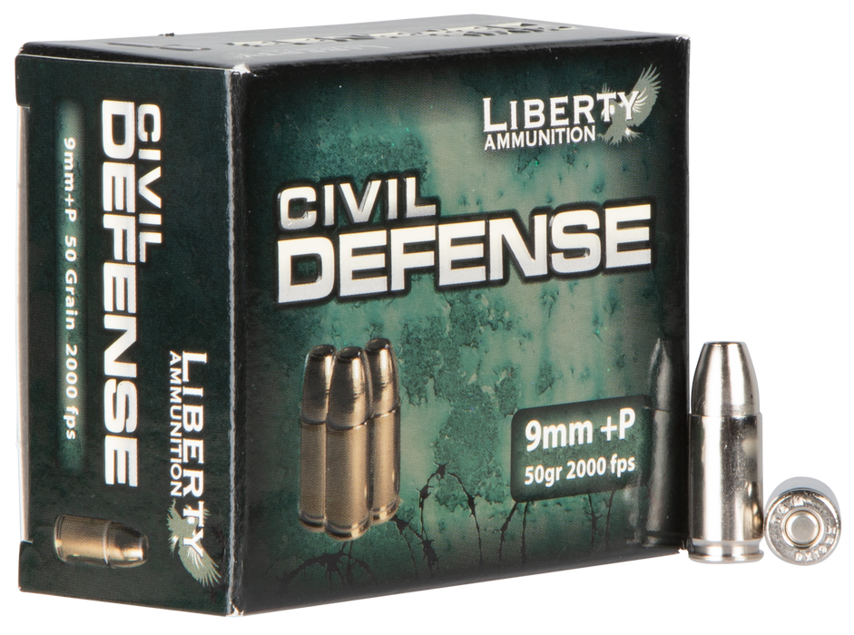 Liberty Ammunition Civil Defense, Liberty La-cd-09-014   9+p  50gr   20/50