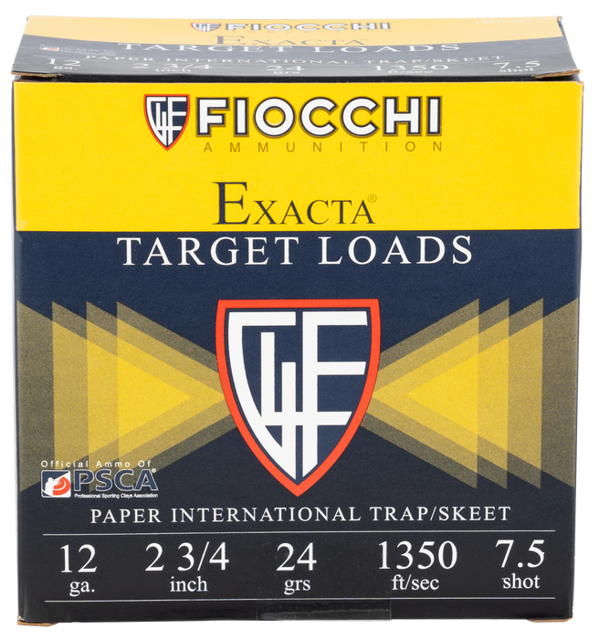 Fiocchi Exacta Target, Fio 12pin247  Paper Int     24g       25/10