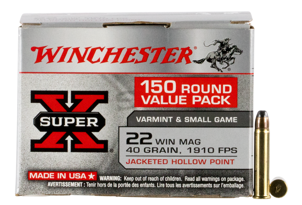 Winchester Ammo Super X, Win X22mh150  22 Win Mag 40 Jhp     150/10  *vp*