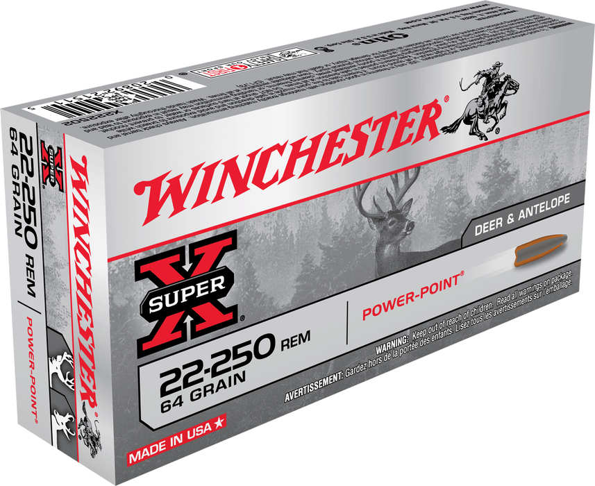 Winchester Ammo Super X, Win X222502       22250   64pp       20/10