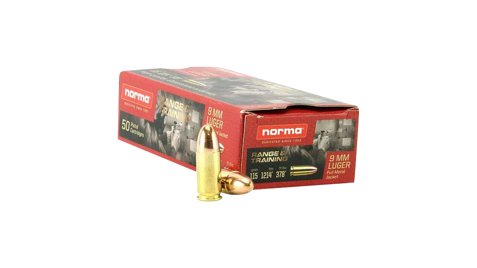 Norma Ammunition (ruag) Range And Training, Norma 620240050 9mm            115 Fmj       50/20