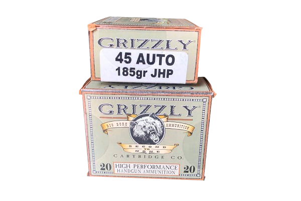 Grizzly Ammo (rintoul) Handgun, Grizzly Gc45a1    45 Auto      185   Jhp     20/10