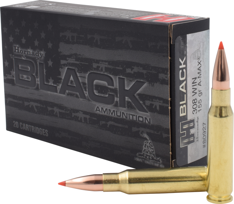 Hornady Black, Horn 80927  Black     308     155 Amax       20/10