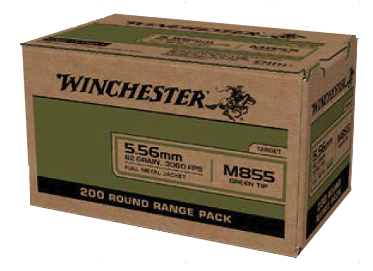 Winchester Ammo Usa, Win Wm855200   5.56 M855  62 Fmj Lc 200/4