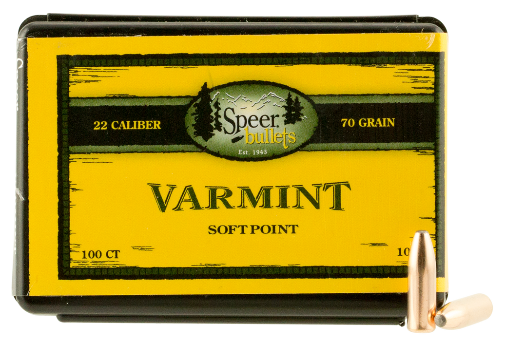 Speer Ammo Varmint, Speer 1053      Bull .224  70 Smsptz          100