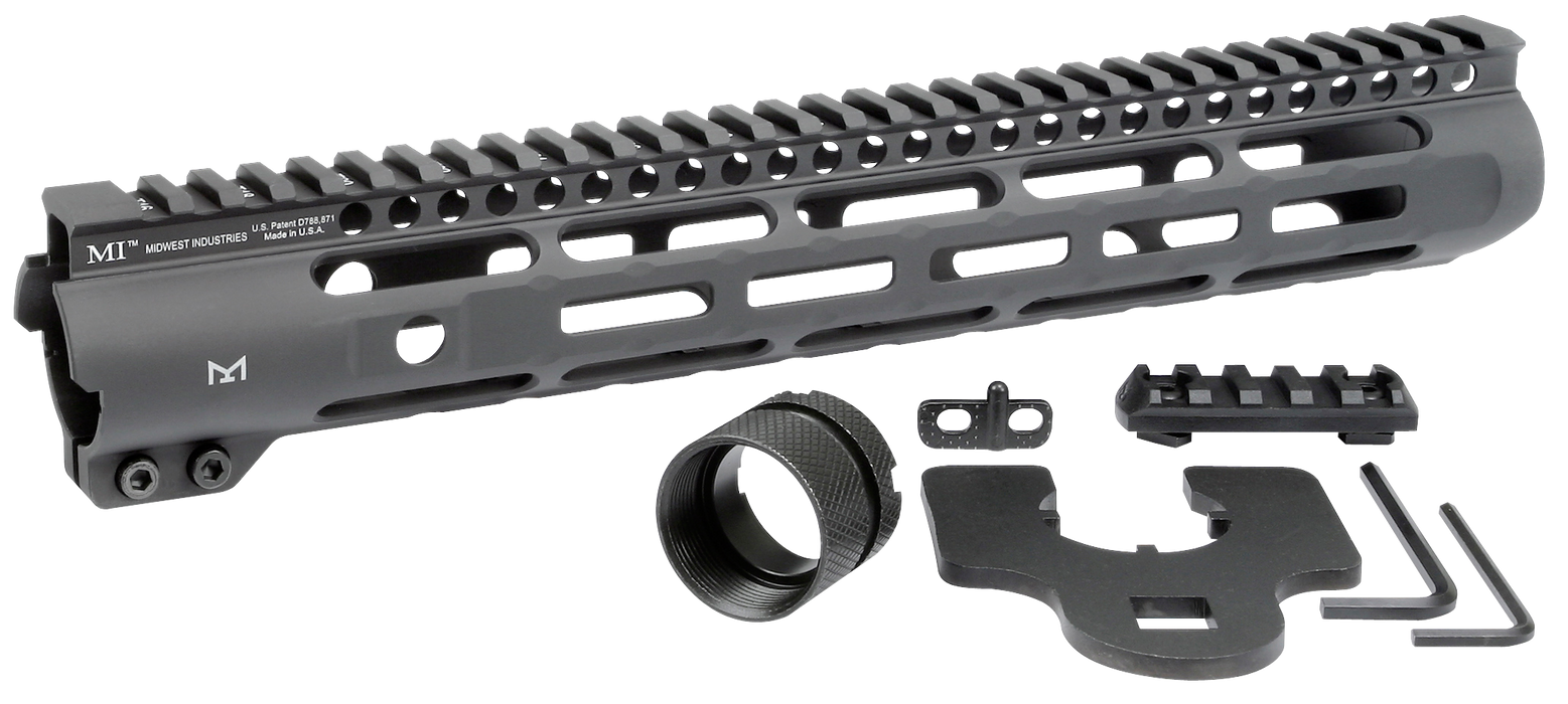 Midwest Industries Inc Slimline, Midwest Mi-slh12.625    Slim Line   Mlok Rl   12.6