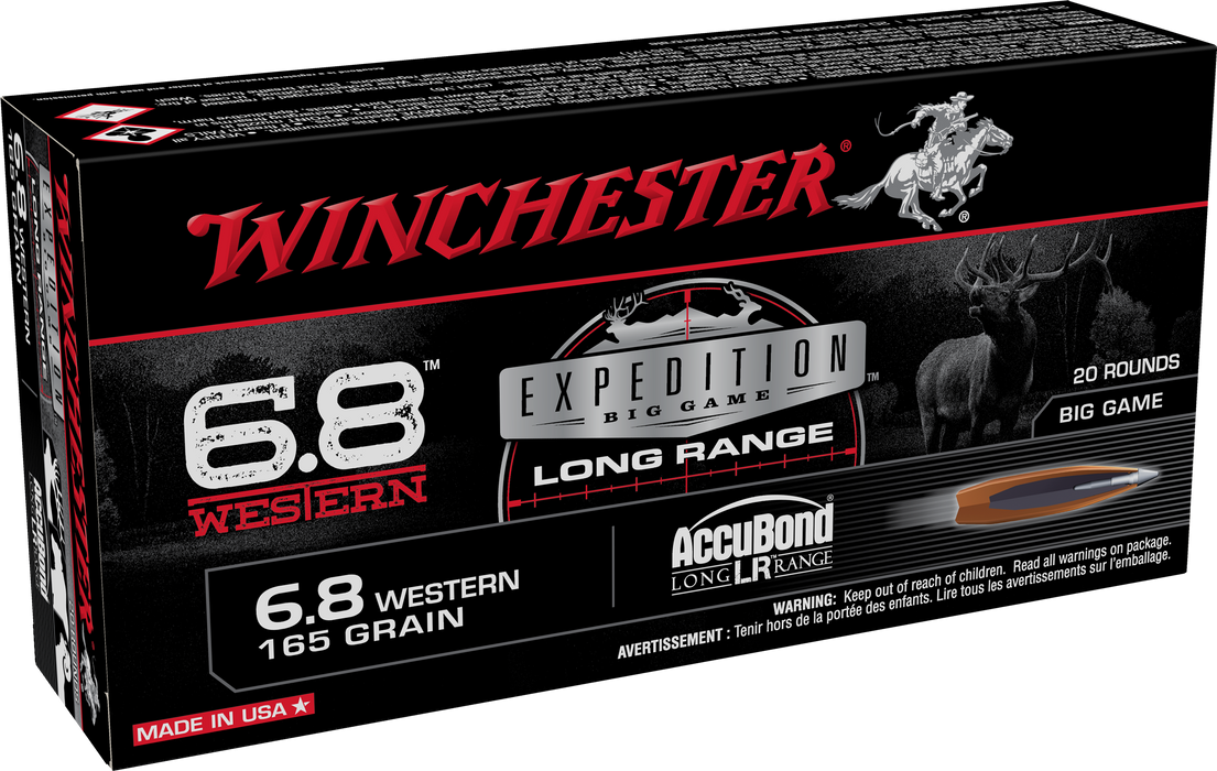 Winchester Ammo Expedition Big Game, Win X68wlf        6.8 Wstrn          20/10