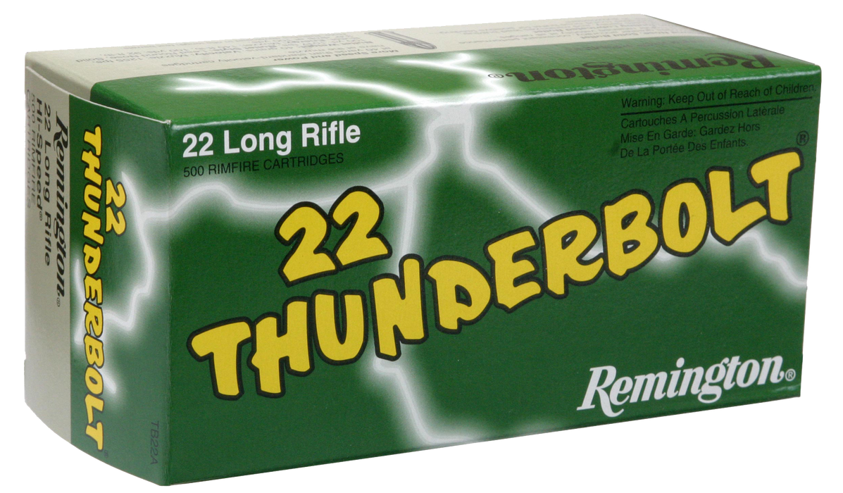 Remington Ammunition Thunderbolt, Rem 21238 Tb22a    22lr 40 Thndr Bolt       50/100