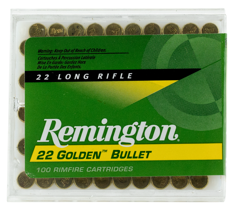 Remington Ammunition Golden Bullet, Rem 21276 1500     22lr 40 Hv              100/50